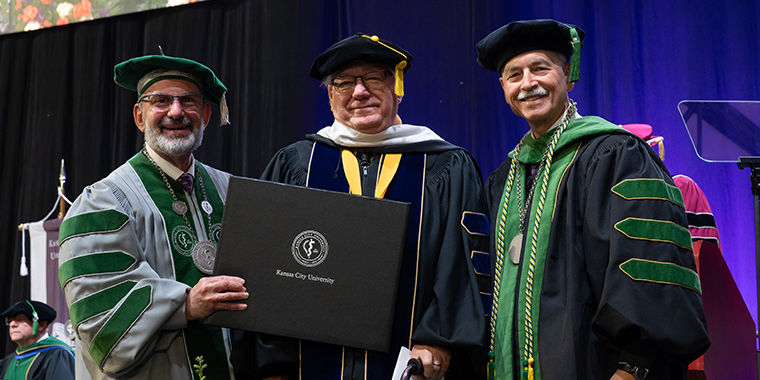 Dr. Robert White receives honorary degree